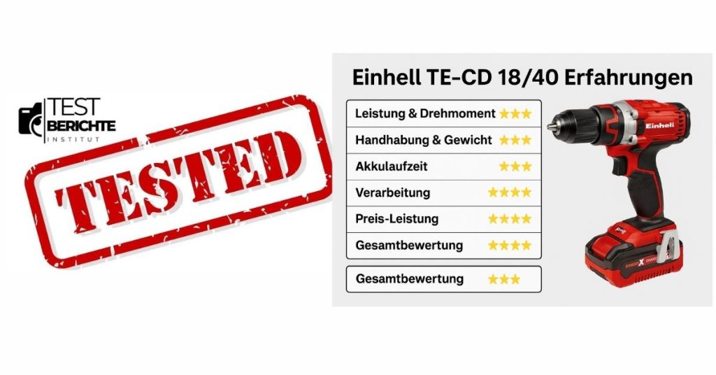 Einhell TE-CD 18/40 test

